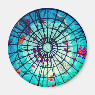 Íman Peixes tropicais de vidro retido