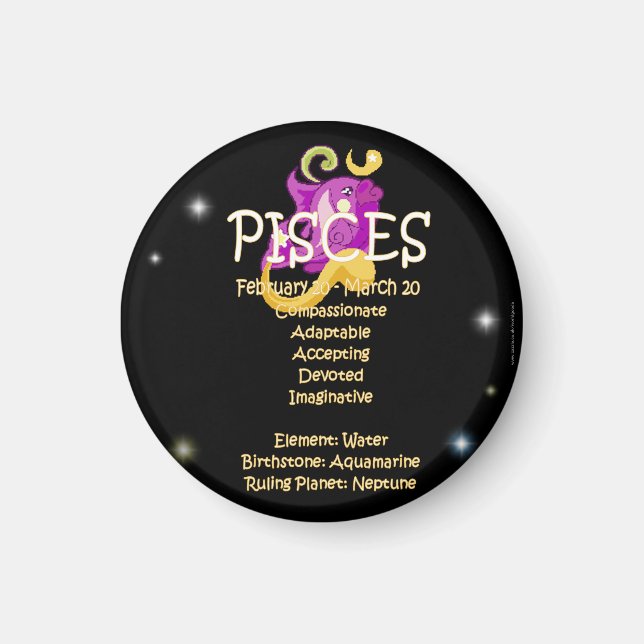 Íman Peixes zodiac (Frente)