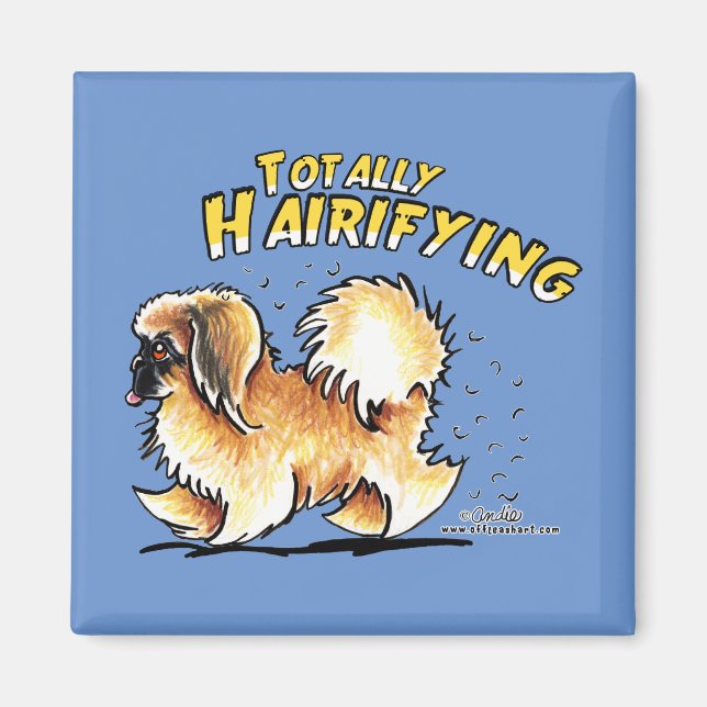 Íman Pekingese Totalmente Hairifying Magnet (Frente)