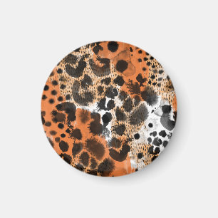 Íman Pele animal: padrão leopardo criativo.
