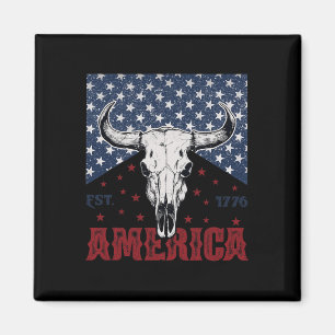 Íman Pele De Vaca 1776 Engraçado 4 De Julho