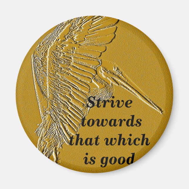 Íman Pelicanos Dourados_ (Frente)