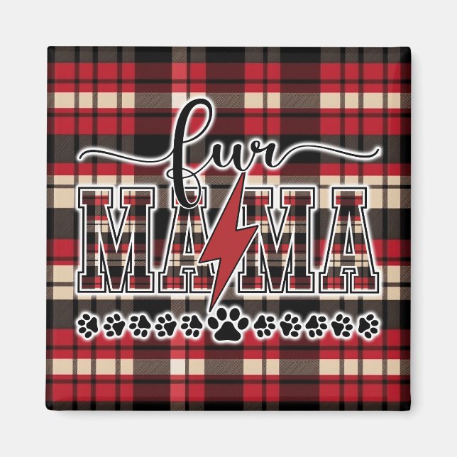 Íman Pelo Mama Xadrez Magneto (Frente)