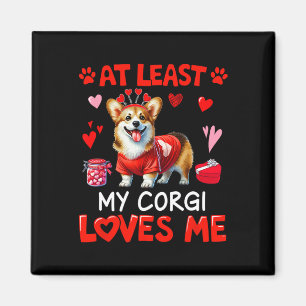 Íman Pelo Menos Meu Corgi Me Ama no Dia dos Namorados S