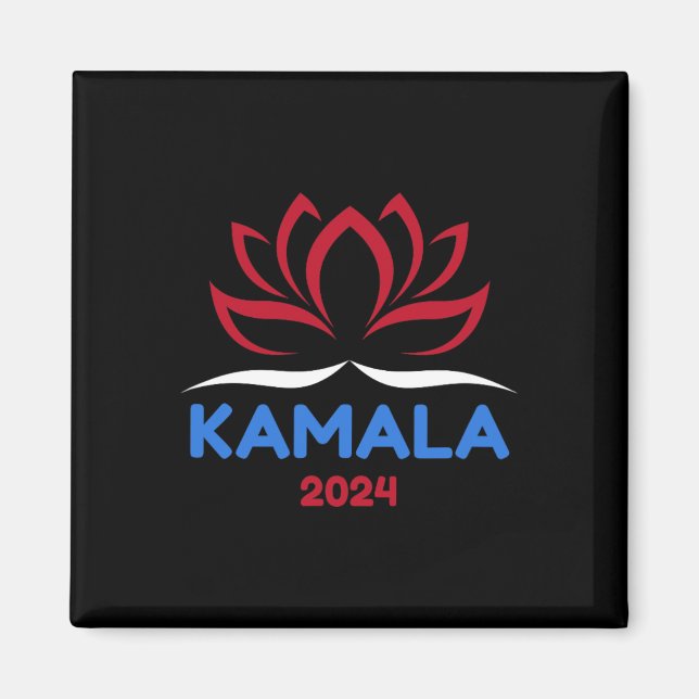 Íman Pelo Presidente 2024 Sanskrit Lotus Design (Frente)