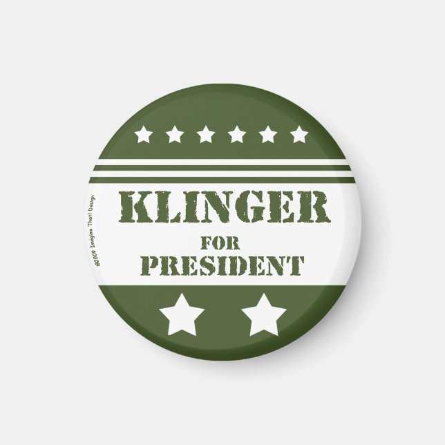 Íman Pelo Presidente Klinger (Frente)