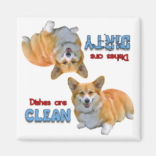 Íman Pembroke Corgi Dog Aloja Magneta De Lavadora De Lo