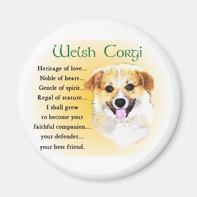 Íman Pembroke Welsh Corgi Gifts (Frente)