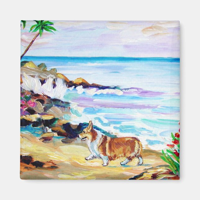 Íman Pembroke Welsh Corgi Magnet (Frente)