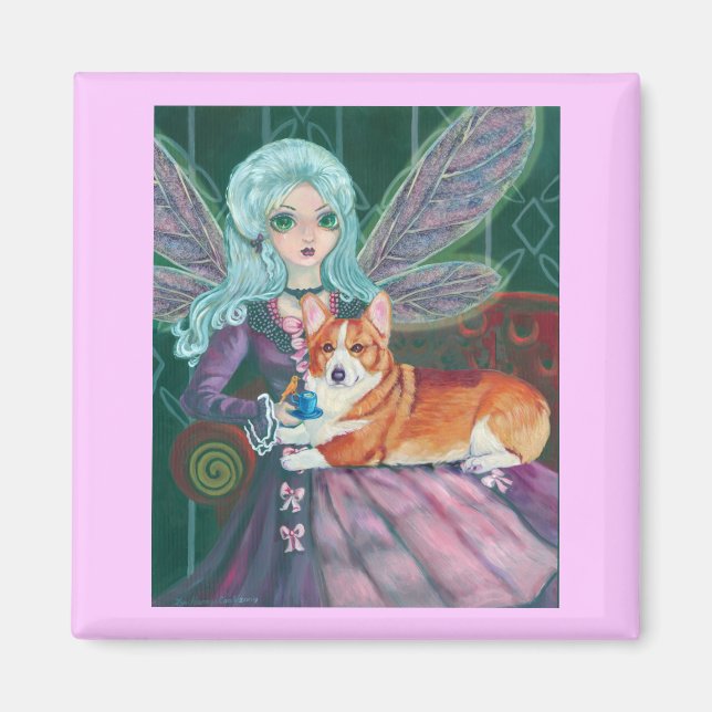 Íman Pembroke Welsh Corgi Magnets (Frente)