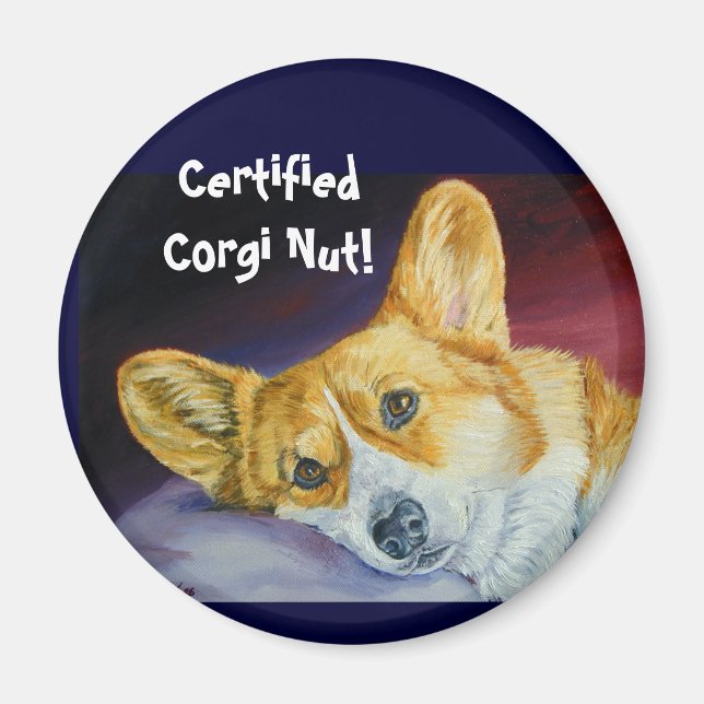 Íman Pembroke Welsh Corgi Magnets (Frente)