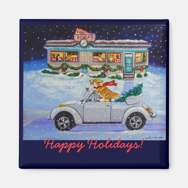Íman Pembroke Welsh Corgi Magnets (Frente)