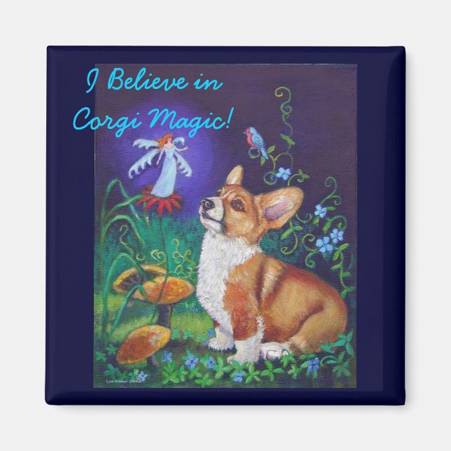 Íman Pembroke Welsh Corgi Magnets (Frente)
