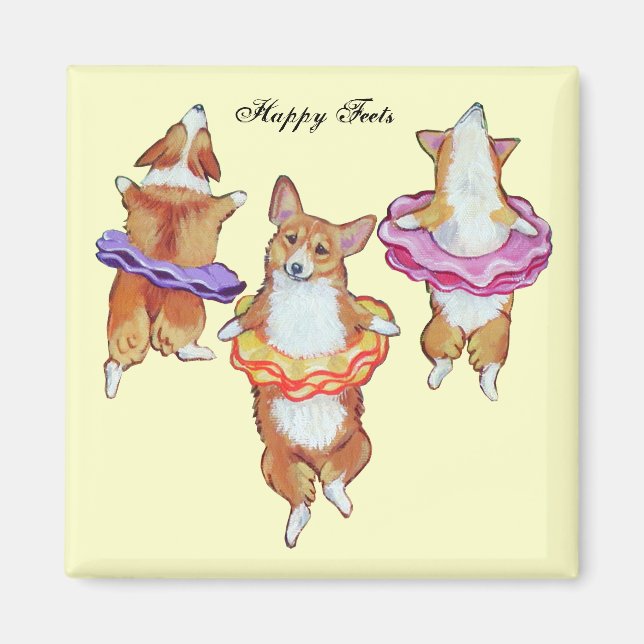 Íman Pembroke Welsh Corgi Magnets (Frente)