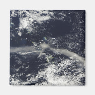 Íman Pena das colinas de Soufriere, Montserrat da cinza