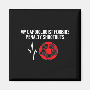 Íman Pena de Cardiologista Chutando ao Gol Futebol Dive