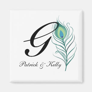 Íman Pena elegante do pavão de DIY