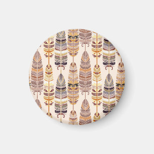Íman Penas de Boho: Padrão Tribal Sem Costura