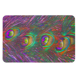 Íman Penas de Natal Tinsel Peacock