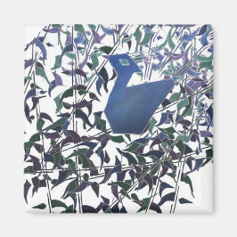 ÍMAN PENAS DO AMOR ETERNO PEACOCK MAGNET