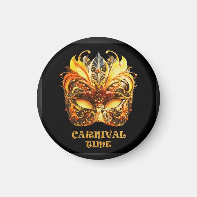 Íman Penas do Ouro Elegante - Máscara veneziana (Frente)