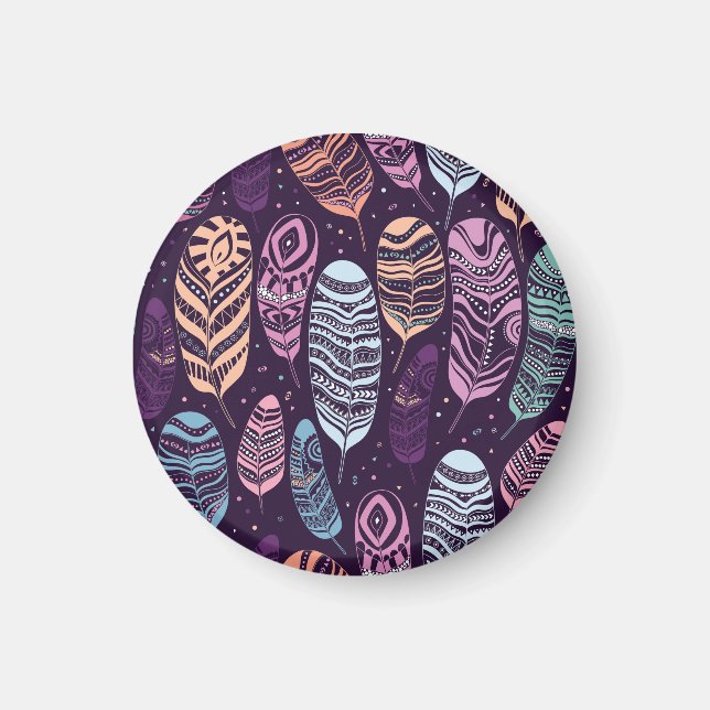 Íman Penas étnicas: padrão preto e branco (Frente)