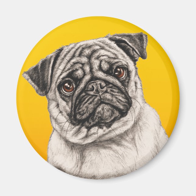 Íman Pencil Pug (Frente)