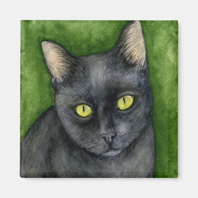 Íman Penélope - O Magneto Gato Negro Sortudo (Frente)