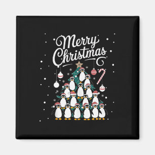 Íman Penguin Xmas Tree Penguine Árvore de Natal Ch