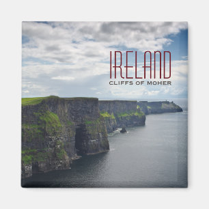 Íman Penhascos de Moher no ímã do texto de Ireland