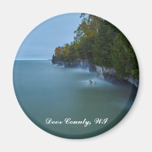 Íman Penhascos do ponto da caverna de Door County