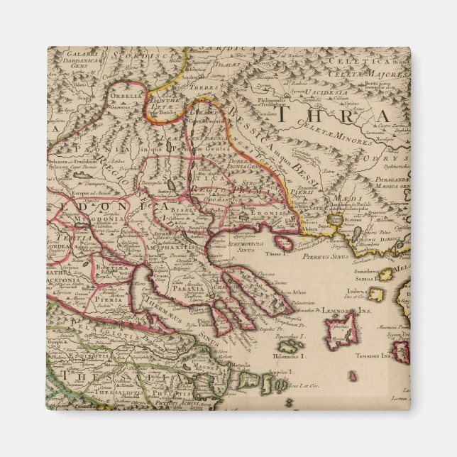 Íman Península dos Balcãs, Grécia, Macedônia 3 (Frente)
