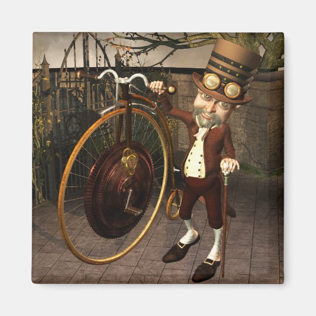 Íman Penny Farthing Steampunk (Frente)