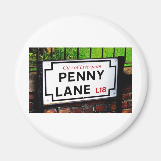 Íman Penny lane Liverpool England (Frente)