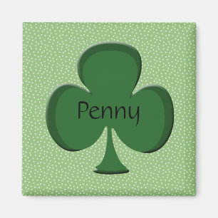 Íman Penny Shamrock Name Magnet