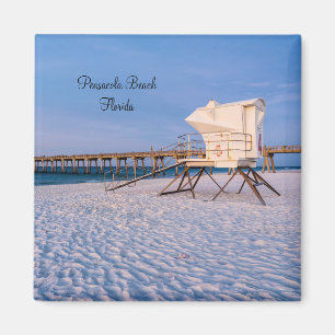 Íman Pensacola Morning Lifeguard Stand E Pier Magnet