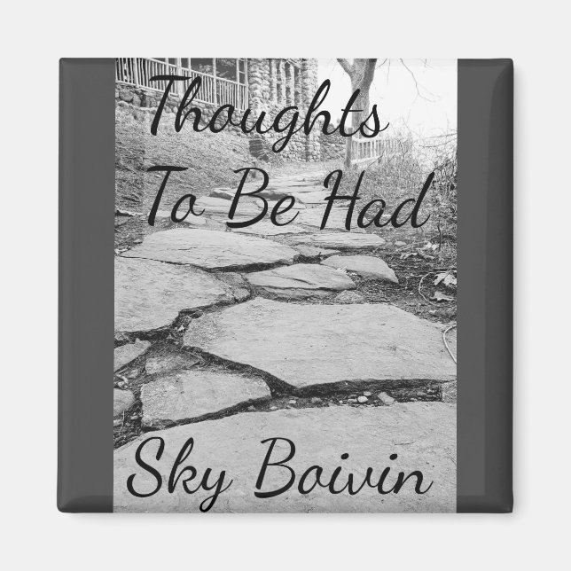 Íman Pensamentos para ter cobrir de livros (Frente)