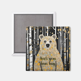 Íman Pensando em seu abraço de urso bonito