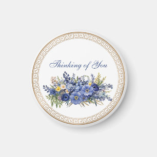 Íman Pensando em você, bela design floral,