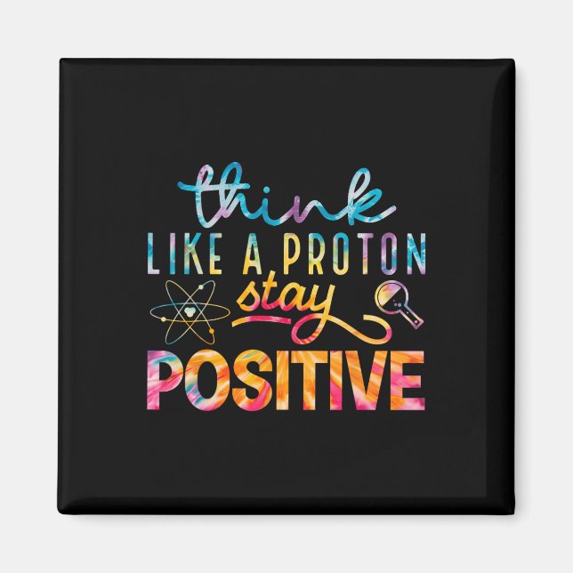 Íman Pense Como Um Próton Fique Positivo Tabela Periódi (Frente)
