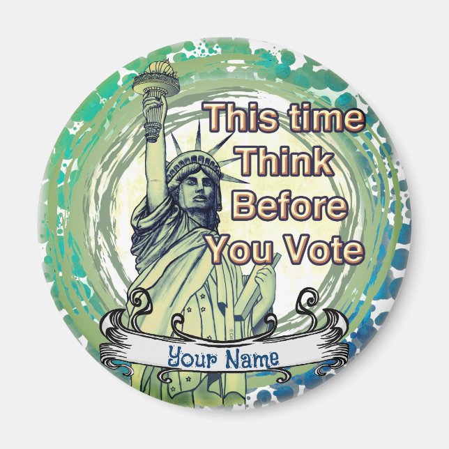 Íman Pense em liberdade (Frente)