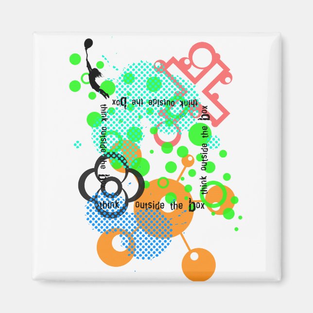 Íman pense fora da caixa (Frente)