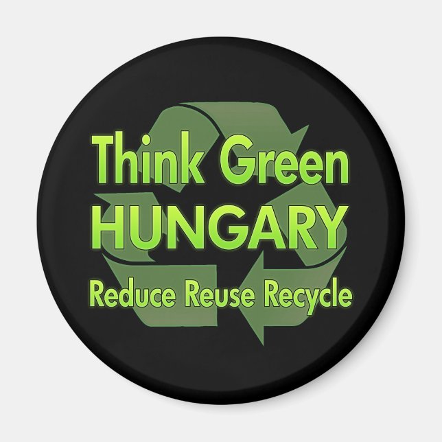 Íman Pense verde da Hungria (Frente)