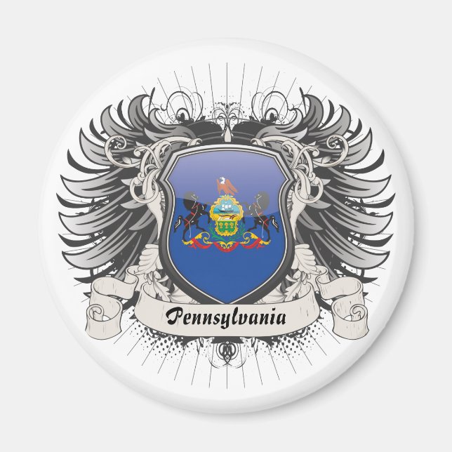 Íman Pensilvânia Crest (Frente)
