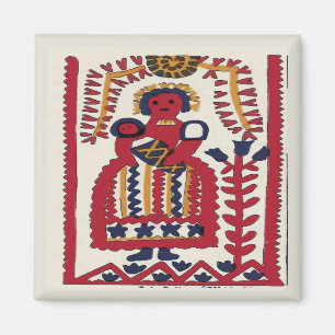 Íman Pensilvânia Dutch Folk Art Madonna