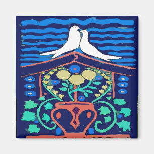 Íman Pensilvânia Dutch, Love Birds Hex Sign