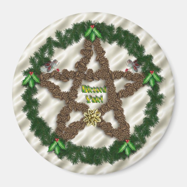 Íman Pentáculo do Yule (Frente)