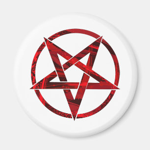 Íman Pentagrama do Diabo Vermelho