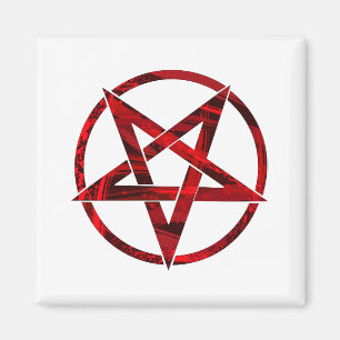 Íman Pentagrama do Diabo Vermelho