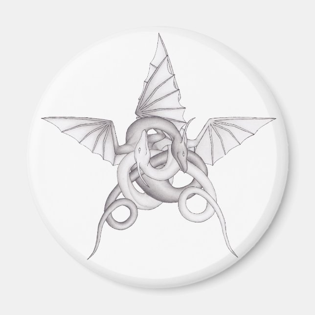 Íman Pentagrama do dragão (Frente)